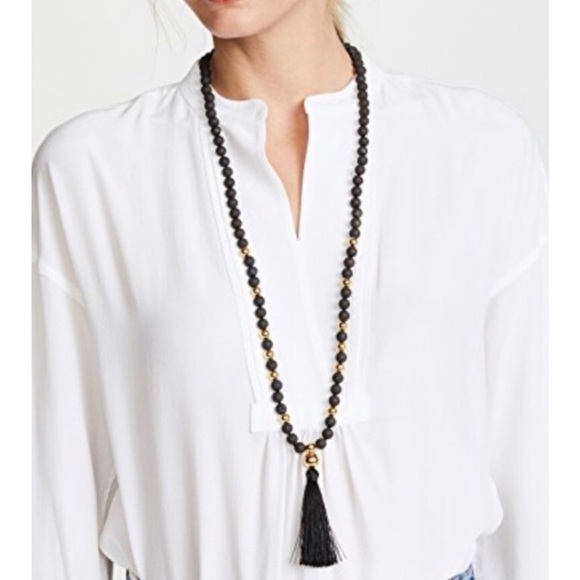 Gorjana Drusy Tassel Necklace NWT - Picture 3 of 5